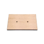 Lesena ploščica za uhane - pravokotnik