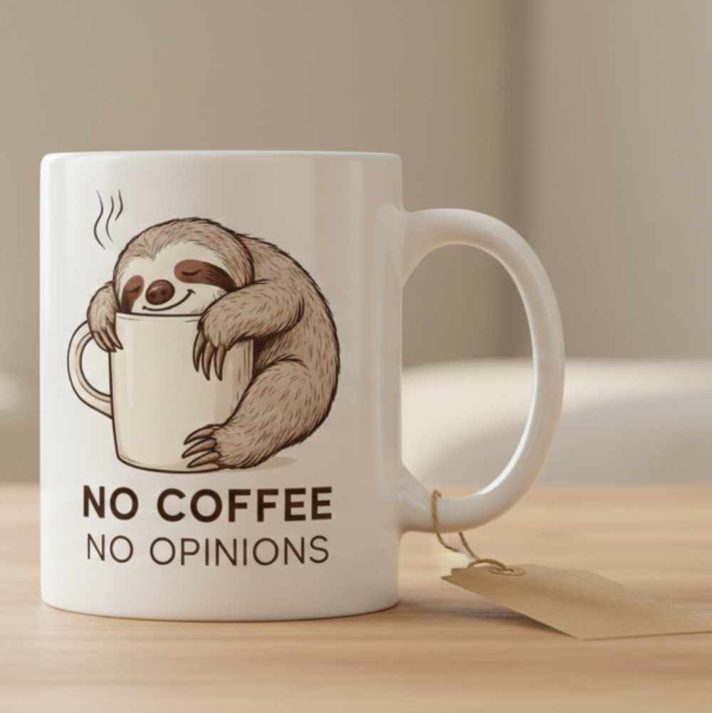 skodelica - no coffee no opinions Skodelica "No Coffee, No Opinions" - slika 1
